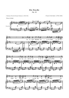 Die Forelle (The Trout), D.550 Op.32: D Flat Major by Franz Schubert