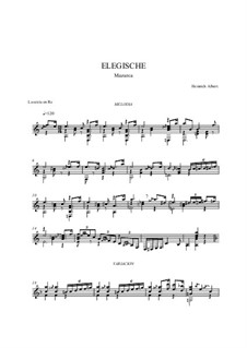 Elegiac Mazurka: For guitar by Heinrich Albert