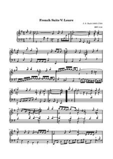 французская сюита соль мажор