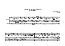 Der Tag, der ist so freudenreich, BWV 605: For organ by Johann Sebastian Bach