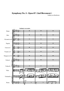 Movement II: Full score by Ludwig van Beethoven