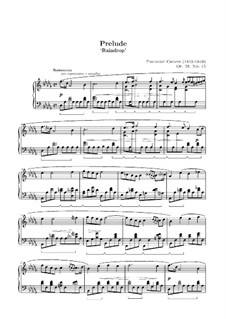 No.15 in D Flat Major: For piano (high quality sheet music) by Frédéric Chopin