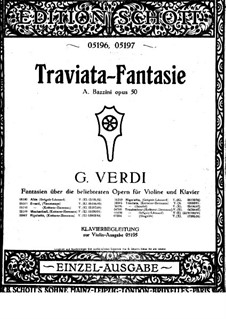 Fantasia on 'La Traviata', Op.50: Fantasia on 'La Traviata' by Antonio Bazzini