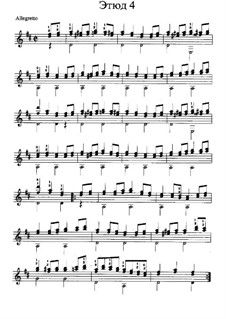 Ten Etudes: Etude No.4 in D Major by Antonio Cano Curriella