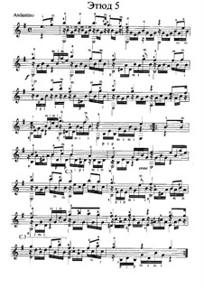 Ten Etudes: Etude No.5 in G Major by Antonio Cano Curriella