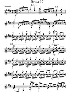 Ten Etudes: Etude No.10 in E Major by Antonio Cano Curriella