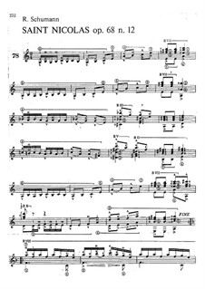 No.12 Knecht Ruprech (Saint Nicholas): For guitar by Robert Schumann
