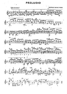 Prelude: For fuitar by Silvius Leopold Weiss
