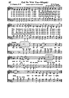 God Be with You Till We Meet Again: Vocal score by William Gould Tomer