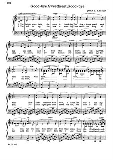 Goodbye, Sweetheart, Goodbye: In C Major by John Liptrot Hatton