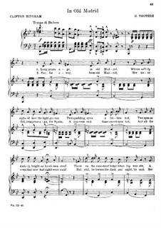 In Old Madrid: In B Flat Major by Henry Trotere