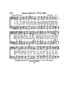 Jesus, Savior, Pilot Me: Vocal score by John Edgar Gould