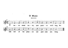 O Music: O Music by Unknown (works before 1850)