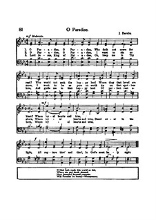 O Paradise: Vocal score by Joseph Barnby