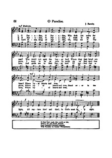 O Paradise: Vocal score by Joseph Barnby