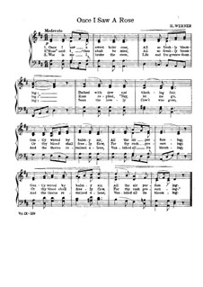 Once I Saw a Rose: In D Major by Hildegard Werner