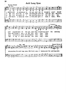 Auld Lang Syne: For choir by Unknown (works before 1850)