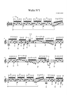 Six Waltzes, Op.4: No.1 in C Major by Matteo Carcassi