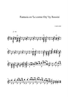 Fantasia on Theme from 'Le Comte Ory' by Rossini, Op.34: For guitar (high quality sheet music) by Matteo Carcassi