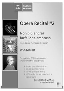 Non più andrai (Now no More): With audiofile of orchestral accompaniment by Wolfgang Amadeus Mozart