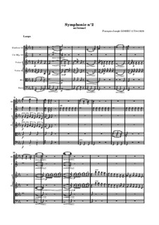 Symphony No.2 in E Flat Major: Full score by François Joseph Gossec