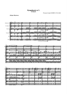 Symphony No.1 in B Flat Major: Full score by François Joseph Gossec