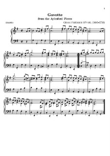 Aylesford Pieces: Gavotte by Georg Friedrich Händel