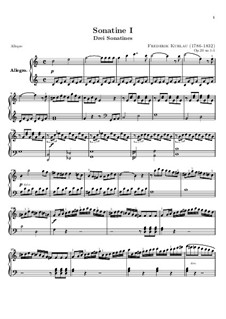 Three Sonatinas for Piano, Op.20: Sonatina No.1 by Friedrich Kuhlau