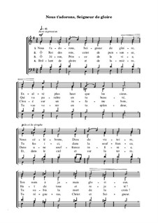 Nous t'adorons, Seigneur de gloire: Nous t'adorons, Seigneur de gloire by Henry James Ernest Holmes