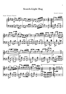 Searchlight Rag: For piano (high quality sheet music) by Scott Joplin