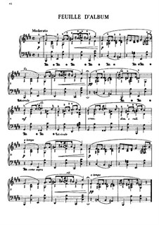 Album Leaf in E Major, B.151 KK IVb/12: For piano by Frédéric Chopin
