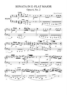 Sonata in E Flat Major, Op.6 No.2: Sonata in E Flat Major by Muzio Clementi