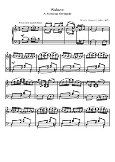 Solace: For piano (high quality sheet music) by Scott Joplin