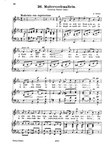Mutterseelenallein: For voice and piano by Albert Braun