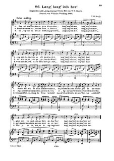 Long, Long Ago: In G Major by Thomas Haynes Bayly