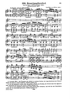 Akt III, Nr.14 Wir winden dir den Jungfernkranz: Piano-vocal score by Carl Maria von Weber