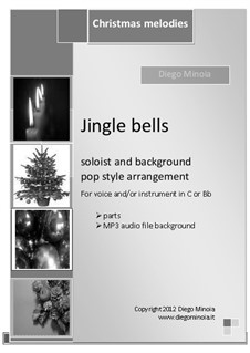 Vocal version: For voice (or instruments in C and Bb) sheet + MP3 audio pop accompaniment by James Lord Pierpont