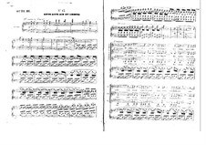 Le cheval de bronze (The Bronze Horse): Act III, piano-vocal score by Daniel Auber