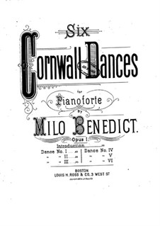 Six Cornwall Dances, Op.1: Introduction by Milo Ellsworth Benedict