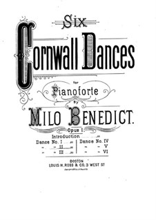 Six Cornwall Dances, Op.1: Dance No.2 by Milo Ellsworth Benedict