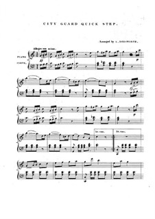City Guard Quick Step: For piano by Unknown (works before 1850)