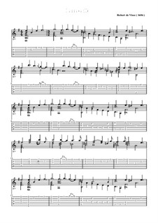 Passacaglia in E Minor: For guitar by Robert de Visée