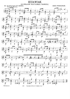 Kujawiak: For guitar by Henryk Wieniawski