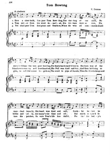 Tom Bowling: For voice and piano by Charles Dibdin