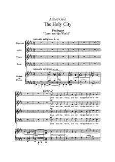 The Holy City, Op.36: Part I, for Voices and Piano by Alfred Robert Gaul