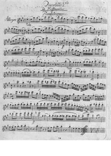 Quartet for Flute and Strings No.5 in A Major: Quartet for Flute and Strings No.5 in A Major by Franz Anton Hoffmeister