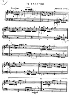 Allegro for Piano: For a single performer by Unknown (works before 1850)