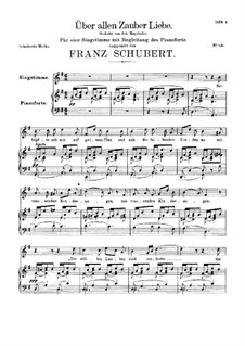 Love Above All Magic (Unfinished), D.682: Love Above All Magic (Unfinished) by Franz Schubert