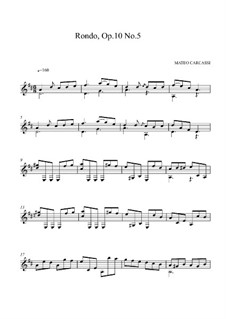 Twelve Easy Pieces, Op.10: No.5 Rondo by Matteo Carcassi