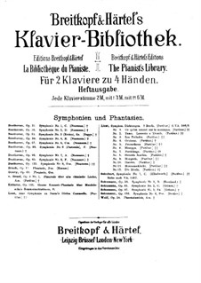 Dante Symphony, for Two Pianos Four Hands, S.648: Dante Symphony, for Two Pianos Four Hands by Franz Liszt